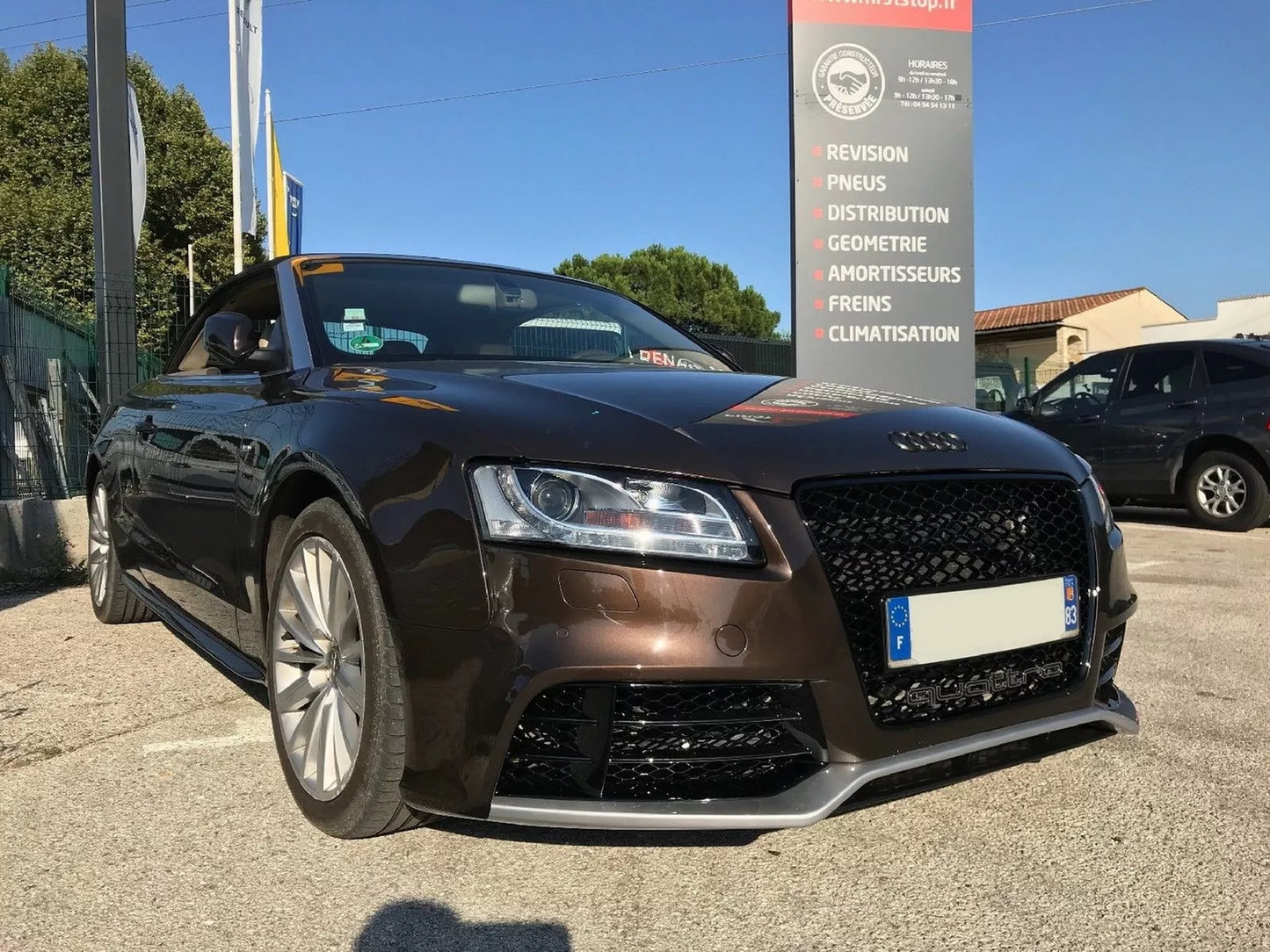 ⭐Griglia per Audi A5 8T 2008-2011 RS5 Look Senza Emblema Nero lucido⭐