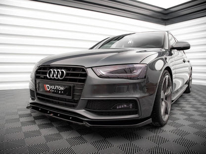 💕 Splitter adatto per  Audi S4 B8 Facelift  nero lucido 💕