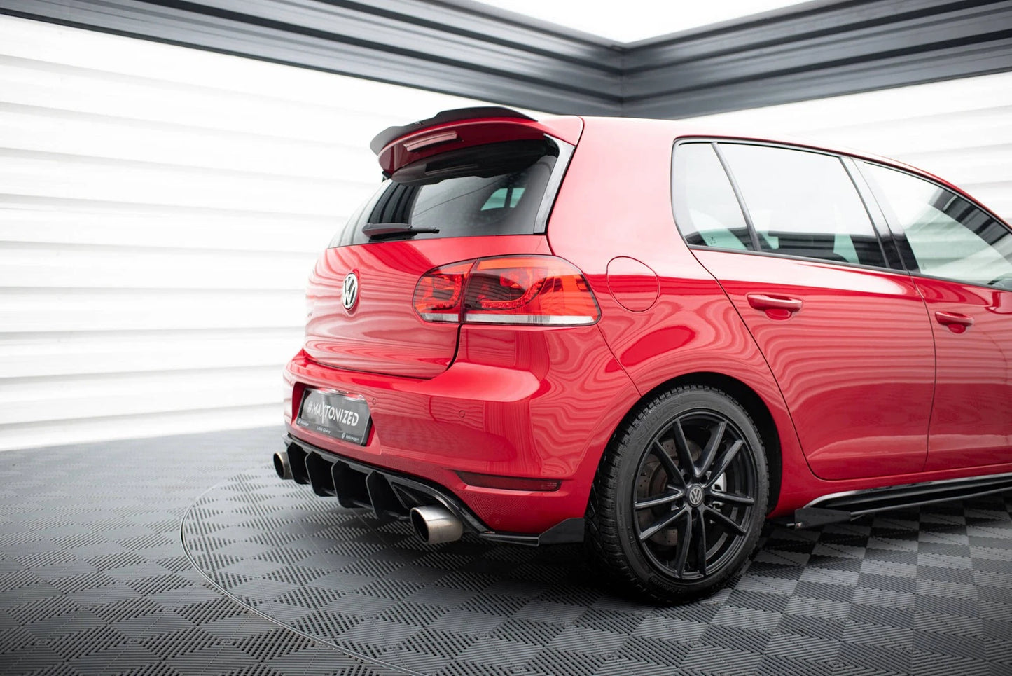 💫ART.8643 Street Pro Diffusore Posteriore V.2 adatto per VW Golf GTI Mk6💫