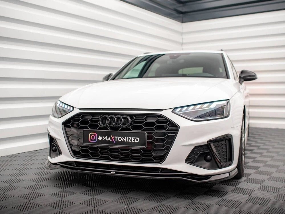 💕Splitter  adatto per  Audi A4 S-Line / S4 B9 Facelift nero  lucido💕