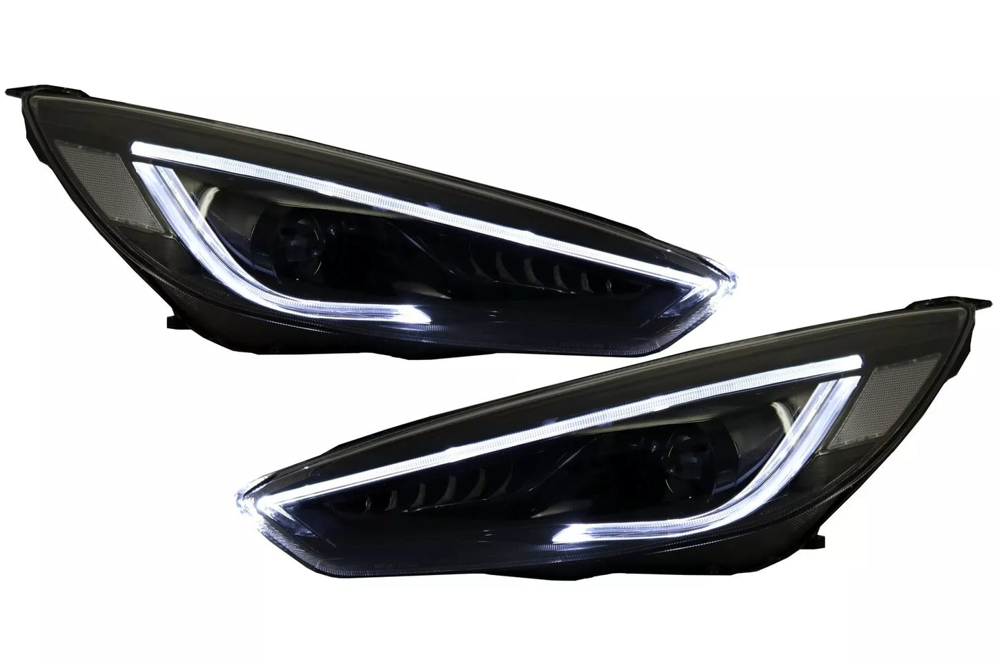 😎Faro proiettore led drl per Ford Focus III Mk3 15-17 Bi-Xenon look flusso😎