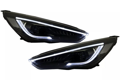 😎Faro proiettore led drl per Ford Focus III Mk3 15-17 Bi-Xenon look flusso😎