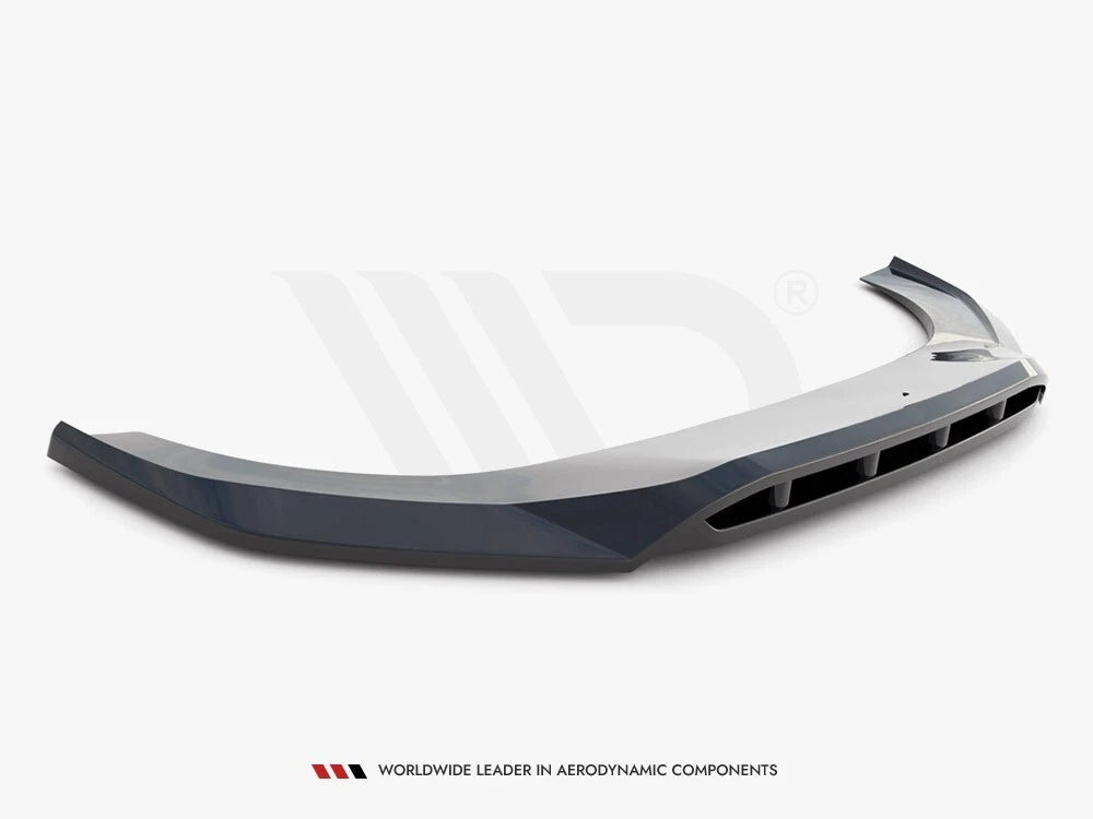 SPLITTER SUITABLE FOR VW GOLF 8 GTI GTD RLINE LOOK GLOSSY BLACK SPORTY DESIGN 