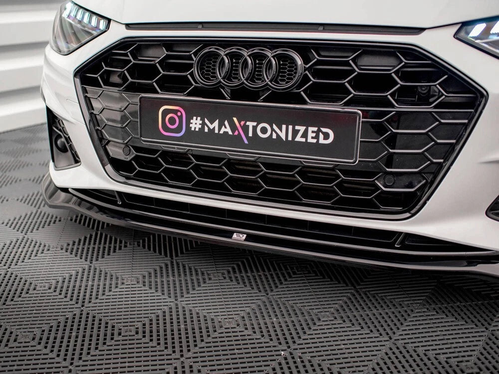 💕Splitter  adatto per  Audi A4 S-Line / S4 B9 Facelift nero  lucido💕