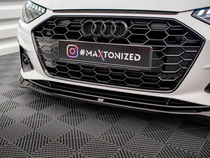 💕Splitter  adatto per  Audi A4 S-Line / S4 B9 Facelift nero  lucido💕
