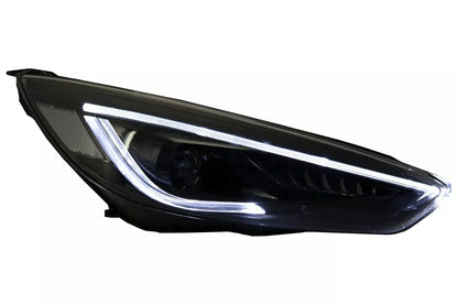 😎Faro proiettore led drl per Ford Focus III Mk3 15-17 Bi-Xenon look flusso😎