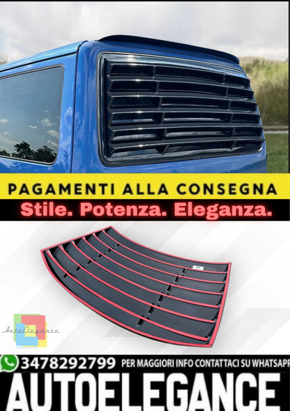 💫Tapparella Posteriore / Louver in ABS Nero Lucido per VW T4 (1990–2003)💫