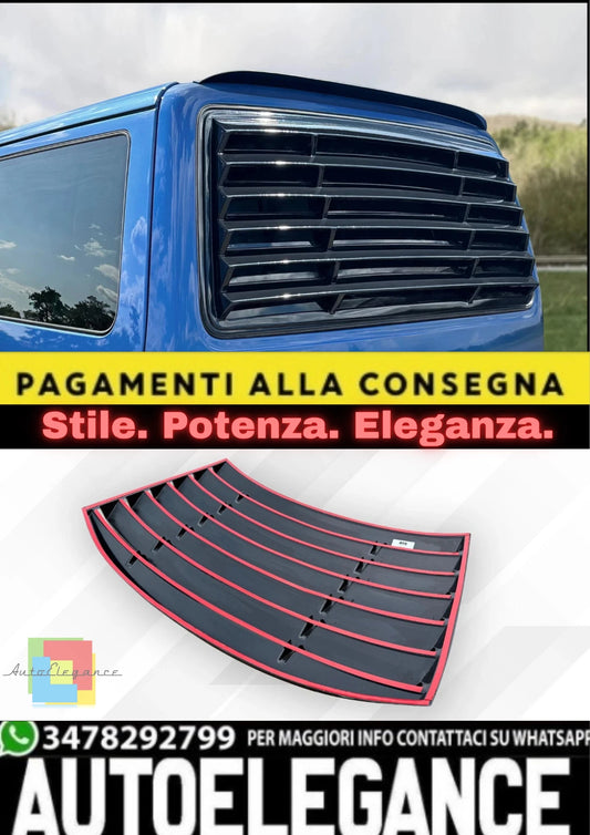 💫Tapparella Posteriore / Louver in ABS Nero Lucido per VW T4 (1990–2003)💫