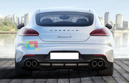 PORSCHE PANAMERA 2013-2016 DIFFUSORE SPORTIVO POSTERIORE SOTTO PARAURTI -1-