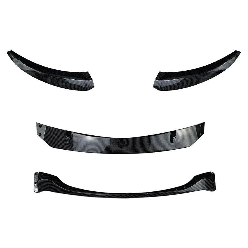 💫Splitter Anteriore Nero Lucido in ABS per BMW Serie 1 E82 E88 M-Pack💫