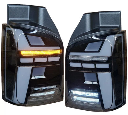 Luci posteriori LED per VW T6.1 bus FRECCE DINAMICHE nere ANIMAZIONE PARTENZA