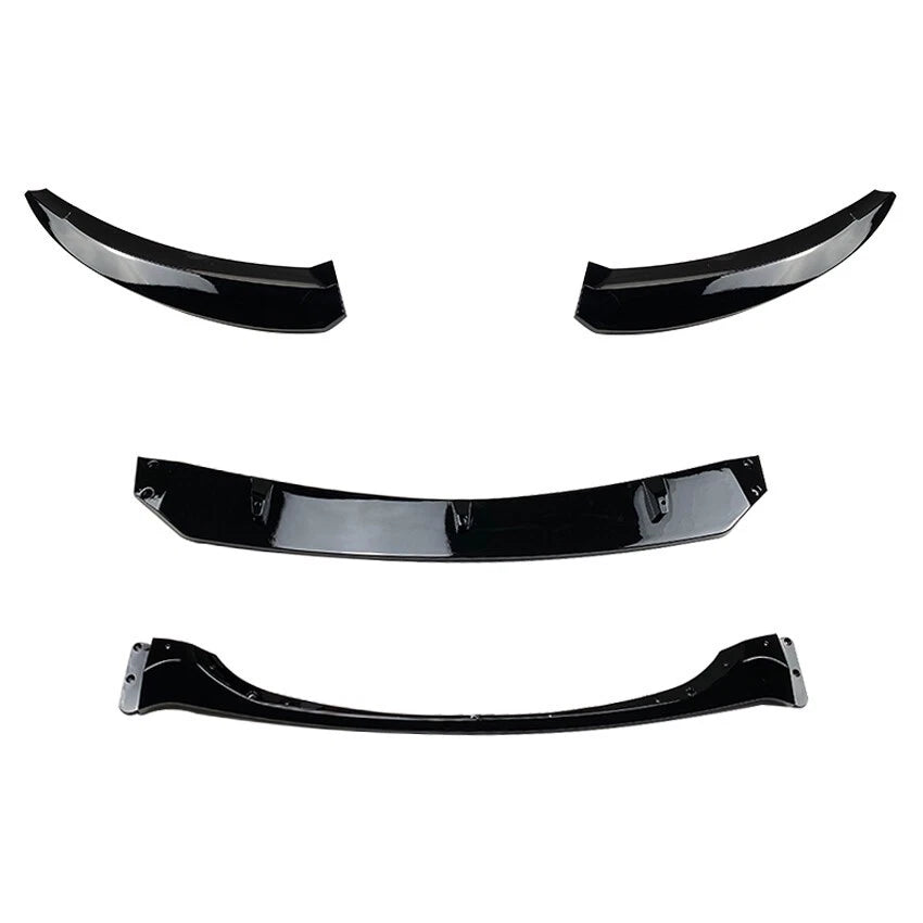 💫Splitter Anteriore Nero Lucido in ABS per BMW Serie 1 E82 E88 M-Pack💫