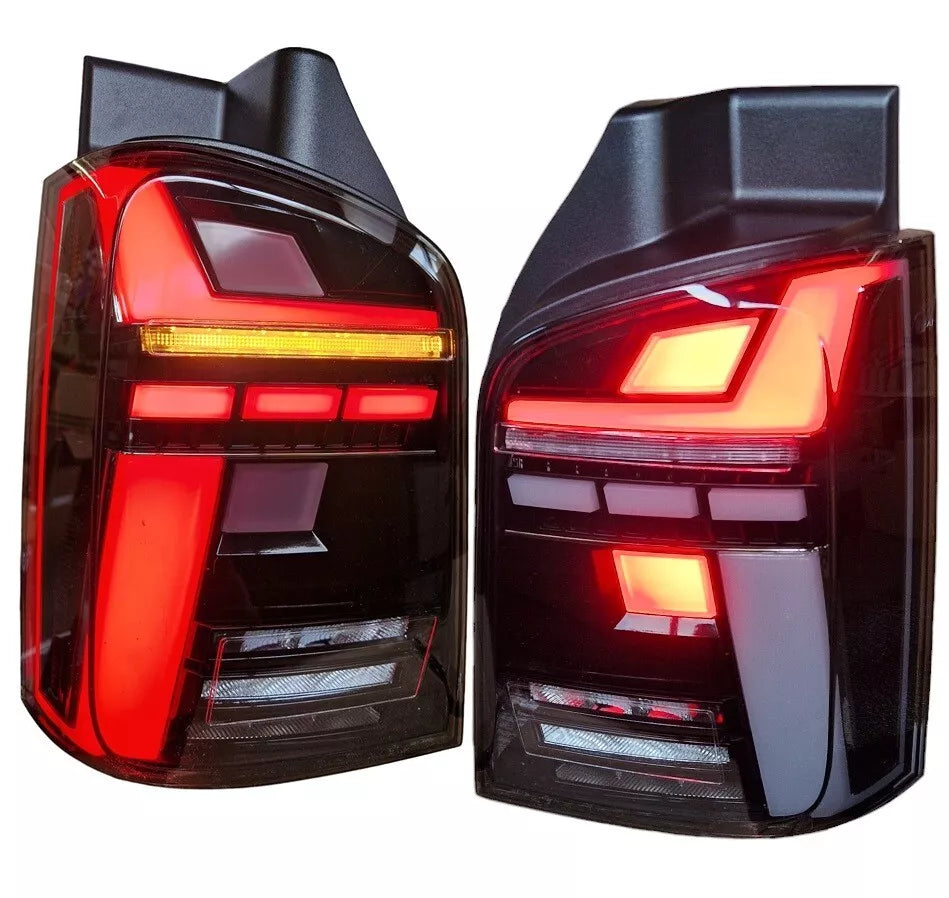 Luci posteriori LED per VW T6.1 bus FRECCE DINAMICHE nere ANIMAZIONE PARTENZA