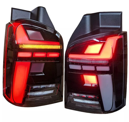 Luci posteriori LED per VW T6.1 bus FRECCE DINAMICHE nere ANIMAZIONE PARTENZA
