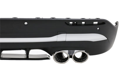 Chrome Diffuser Exhaust Tips for Mercedes GLA SUV H247 Sport Line Aero 45S Look 