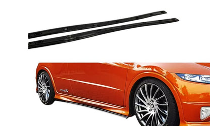 ✨MINIGONNE LATERALI design nero lucido ABS per Honda Civic Mk8 tipo S/R✨