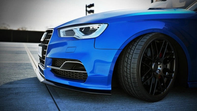 🔥Splitter Anteriore in ABS Nero Lucido per Audi S3 Berlina / Cabriolet & A3 🔥