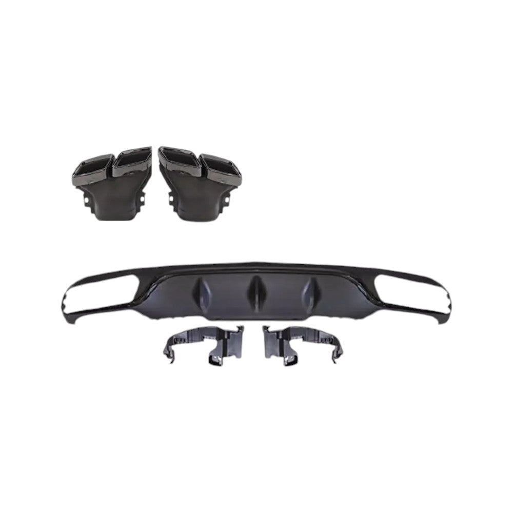 🤩Diffusore+ Terminali Di Scarico Adatto Per  Mercedes W213 Classe E🤩