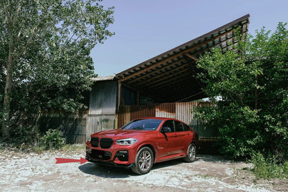 Spoiler paraurti anteriore per BMW X4 G02 X4M 18+ Nero lucido