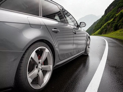 ✨SOTTO Minigonne V2 in ABS Nero Lucido per Audi S4 B8 Berlina/Avant ✨