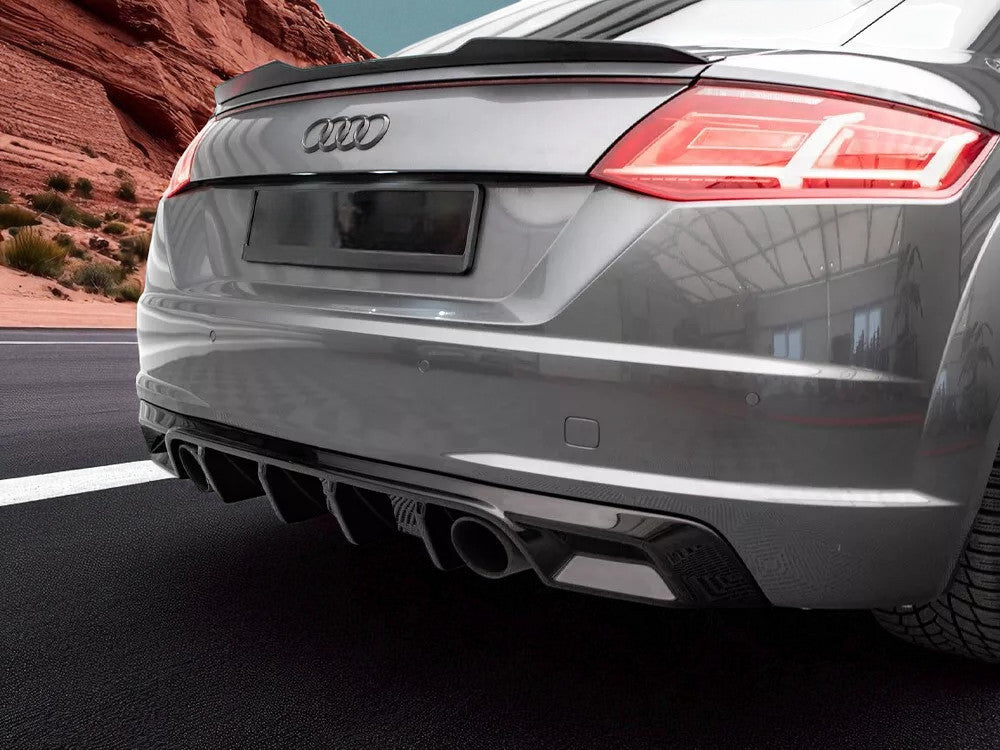 ✨Valance Posteriore in ABS Nero Lucido per Audi TT S-Line (8J o 8S)✨