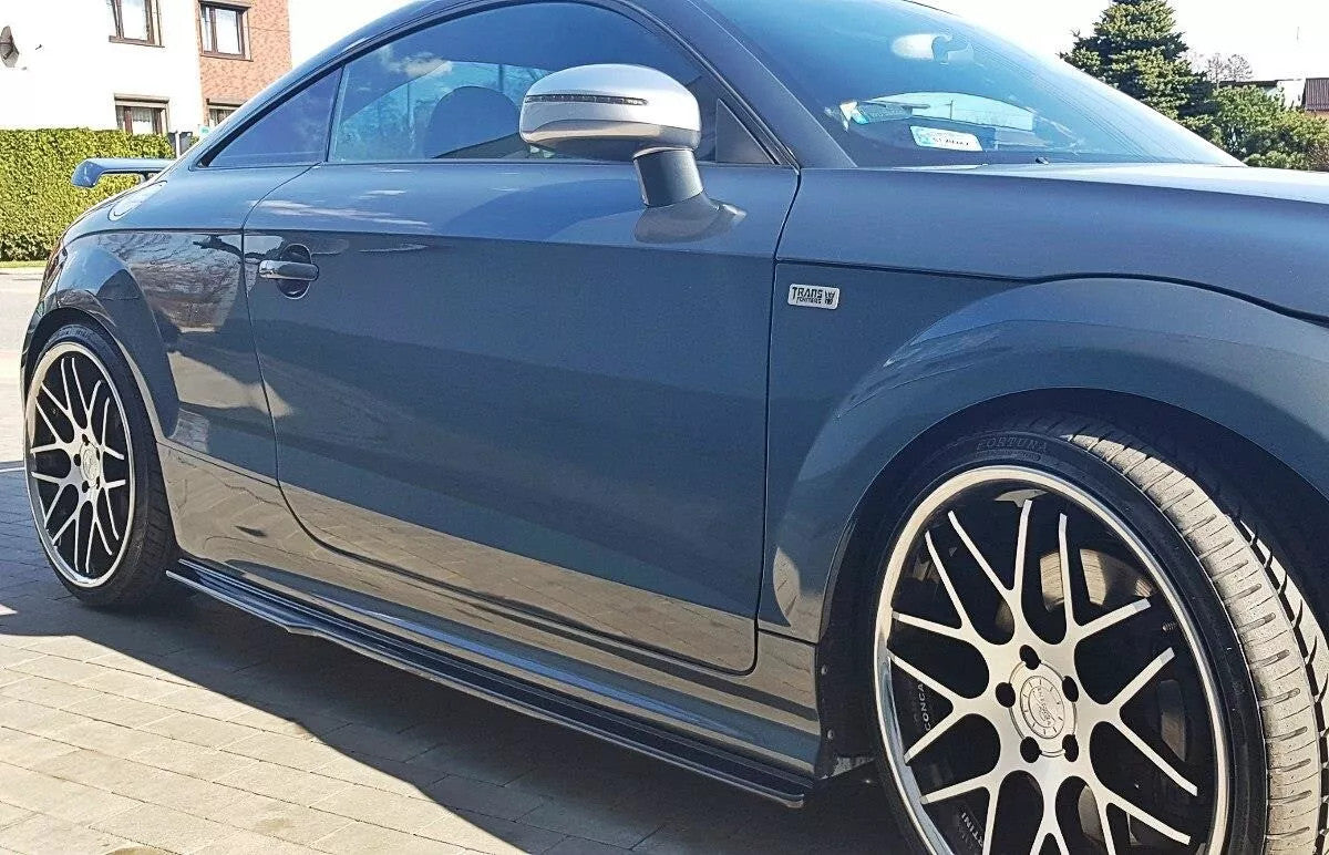 ✨Gonne Laterali in ABS Nero Lucido per Audi TTS Mk2 (8J) Coupé/Roadster ✨