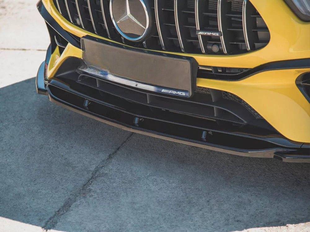 🔥Splitter Anteriore V2 in ABS Nero Lucido per Mercedes-AMG A45 S W177🔥