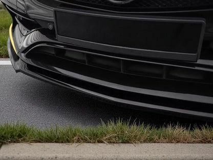 🔥Splitter Anteriore V4 in ABS Nero Lucido per Mercedes-AMG CLA 45 C117 🔥