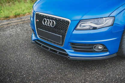 🔥Splitter Anteriore in ABS Nero Lucido per Audi S4 / A4 S-Line B8 (2008–2015)🔥