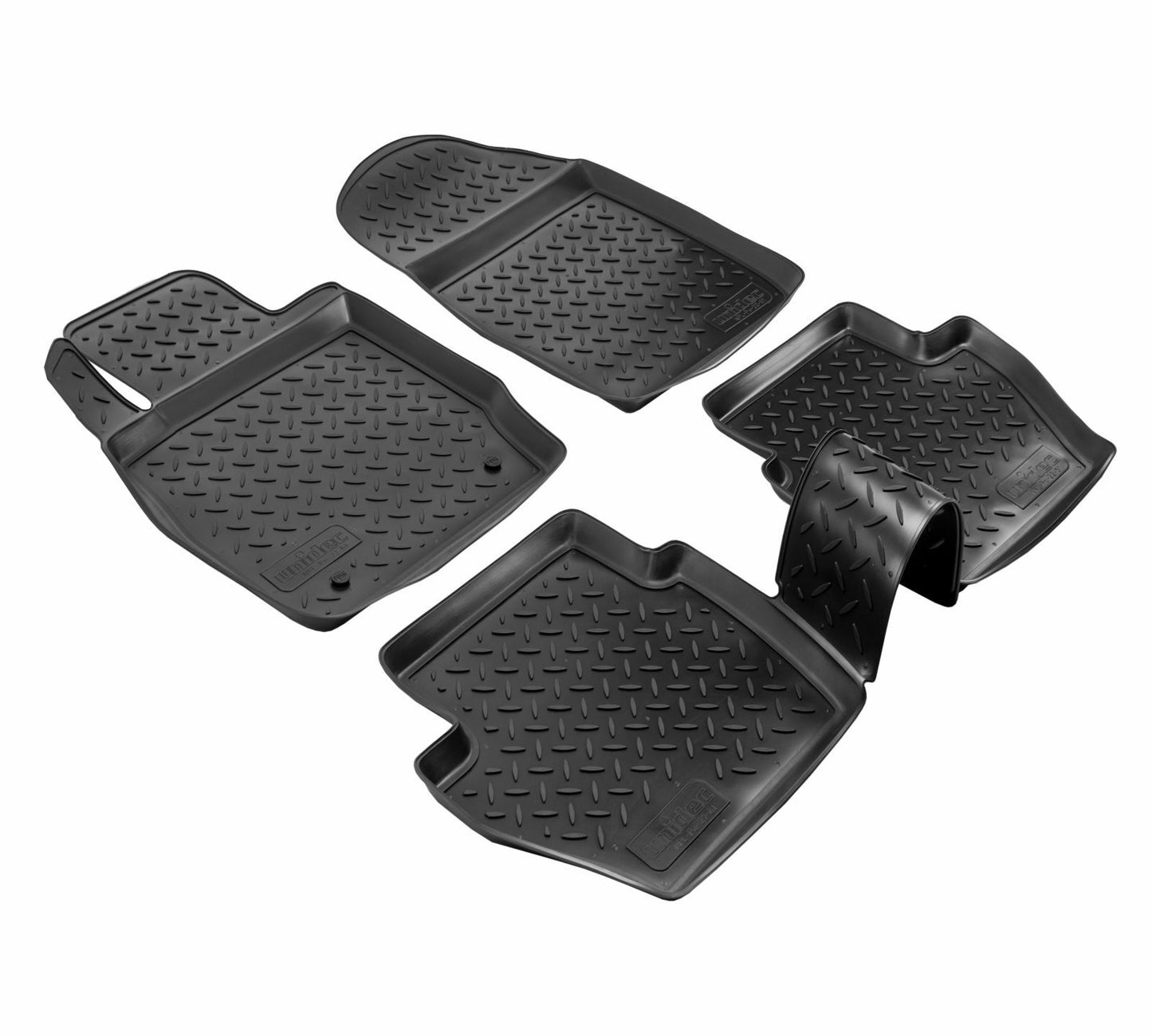 TAPPETI , TAPPETINI AUTO IN GOMMA ADATTI PER FORD FIESTA 2008-2016