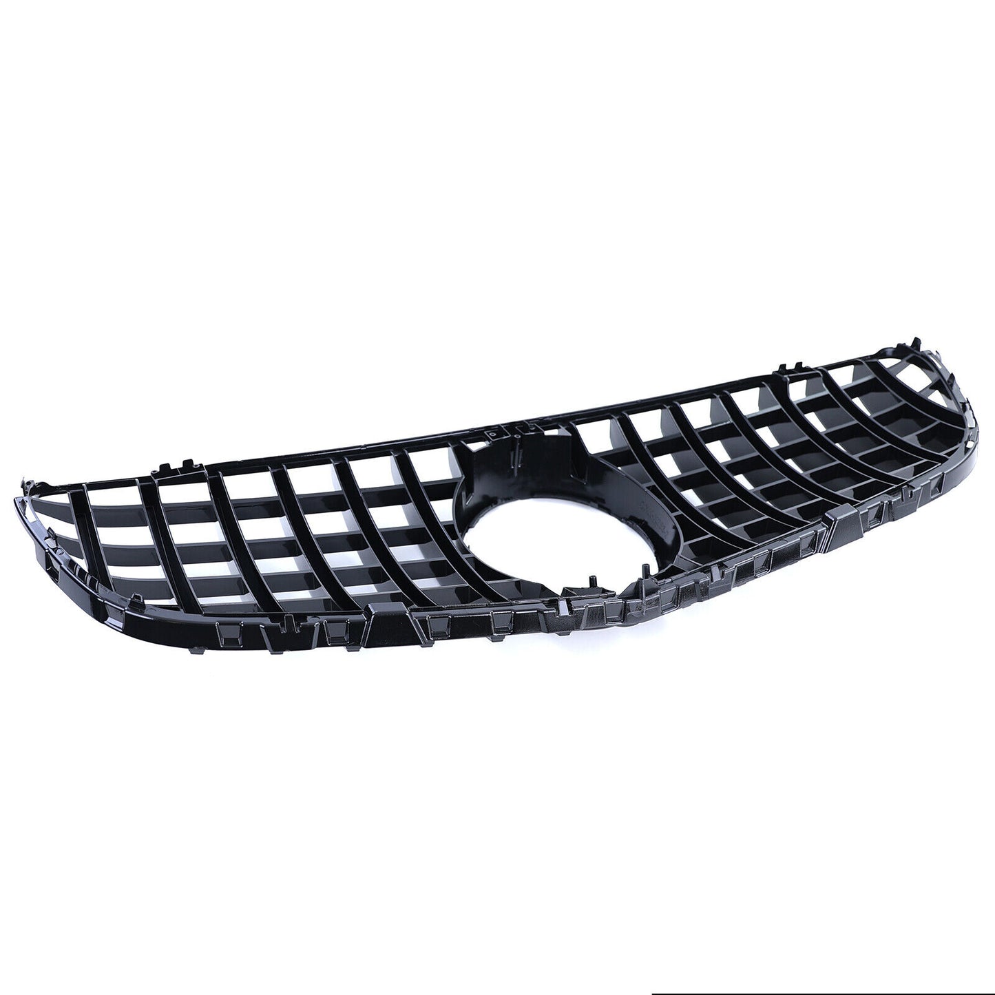 Griglia del radiatore sportiva nera cromata aftermarket compatibile con Mercedes GLC X253 Coupé C253 15-19