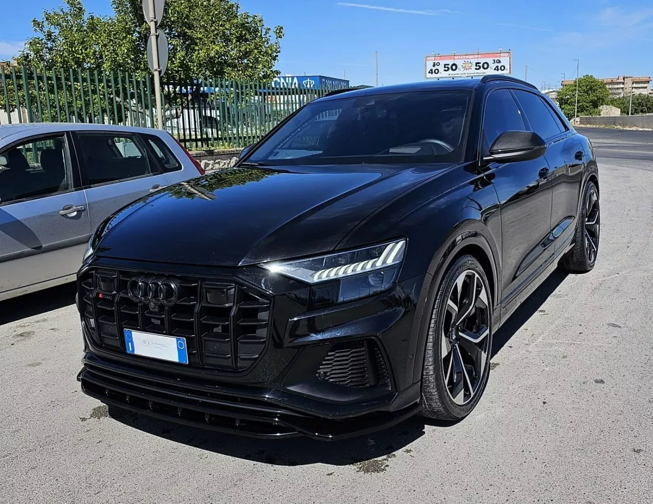 ✨✨SPLITTER NERO LUCIDO ADATTO PER AUDI Q8 2018-2024 S-line SQ8 ✨✨