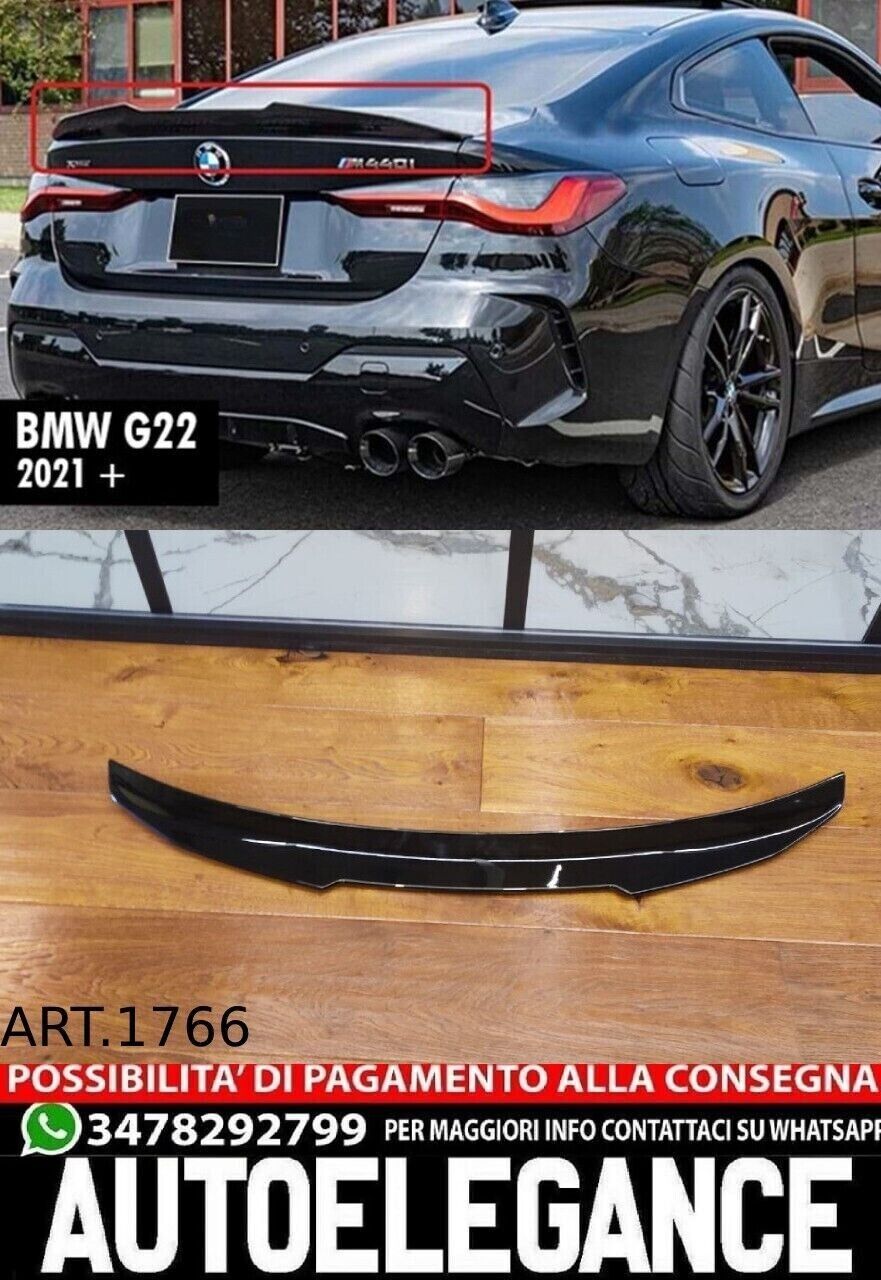 SPOILER ADATTO PER SERIE 4 G22 2020+ LOOK PSM M4 NERO LUCIDO