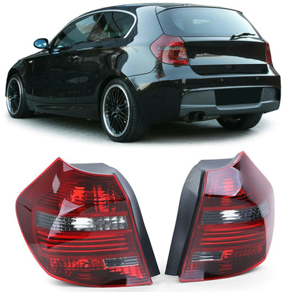 Fanali posteriori a LED Coppia luci posteriori Black Smoke aftermarket compatibile con BMW E81 E87 07-12
