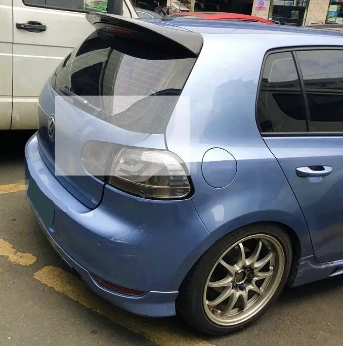 Gloss Black Spoiler Suitable for VW Golf MK6 TSI TDI 'GTI R R20 Style' 2008-13 