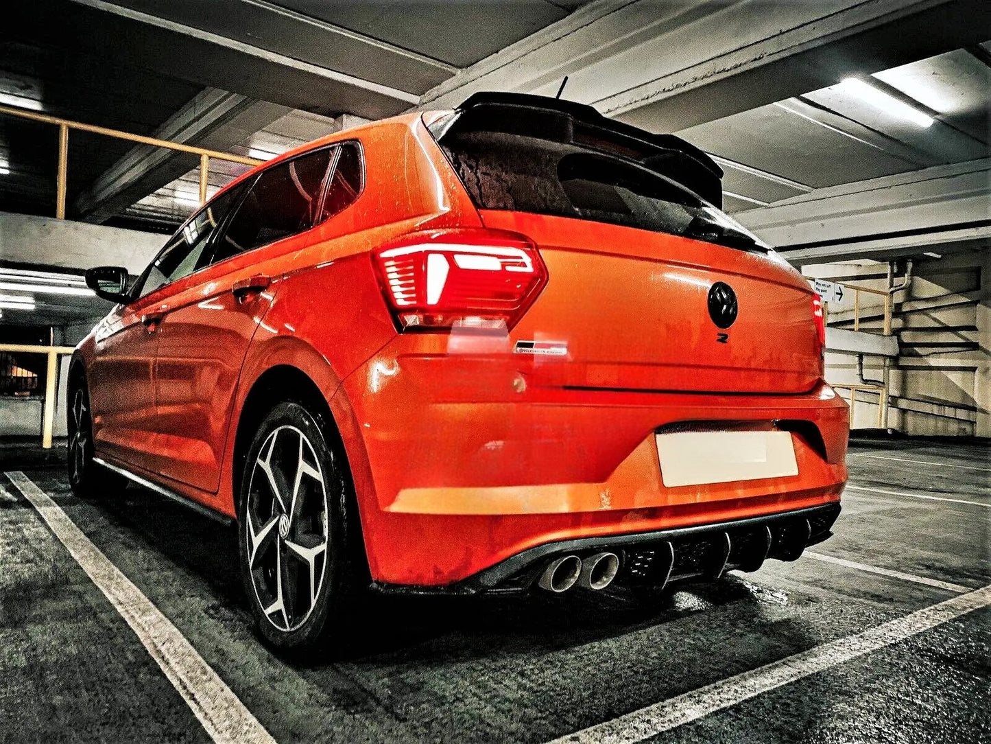 😎Diffusore posteriore adatto per VW Volkswagen Polo MK6 GTI AW2018+😎