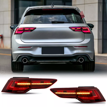 💕Luci posteriori dinamiche OLED luci posteriori rosse adatte per VW GOLF MK8 2020+ 💕