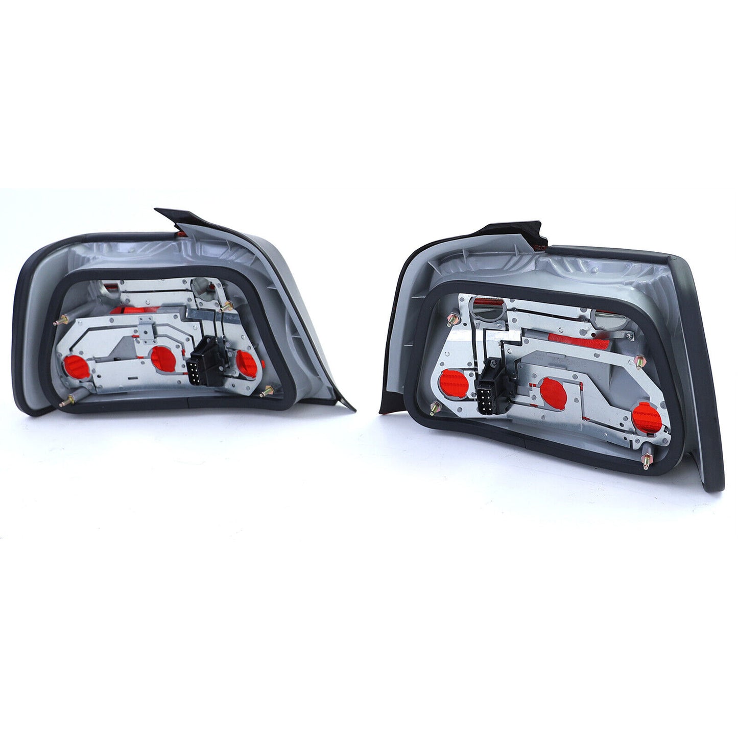 Fanali posteriori Rosso Nero Coppia compatibile per BMW Serie 3 E36 Berlina 90-99