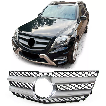 💕Griglia Sport Nero Argento adatto per Mercedes GLK X204 Facelift 12-15💕
