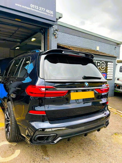 💯KIT Spiler Nero Lucido Adatto Per BMW X7 G07 M60 2018+💯