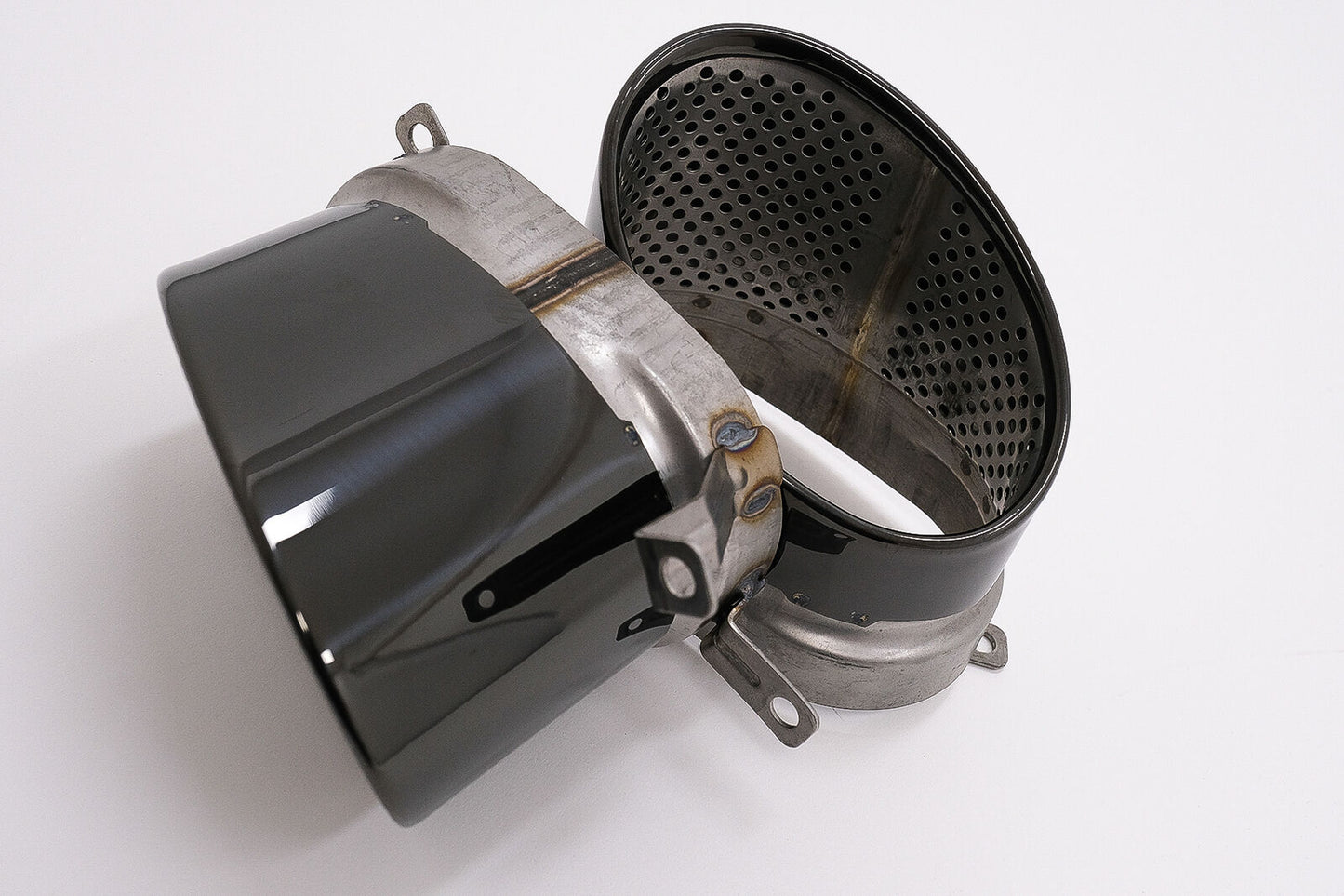 Diffuser for Audi A6 4G Facelift S Line 2015-2018 Exhaust Tips RS6 Look Black