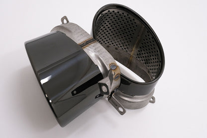 Diffuser for Audi A6 4G Facelift S Line 2015-2018 Exhaust Tips RS6 Look Black