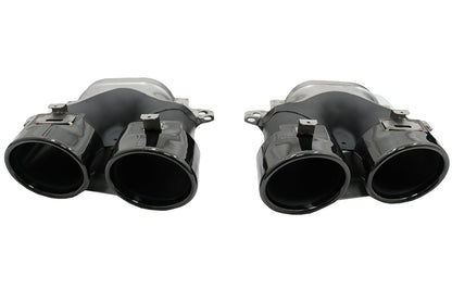 Diffusore per Mercedes CLS C257 18+ CLS53 Look Nero Scarico Punte Night Package