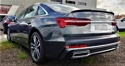 💯Carbon Fiber Rear Spoiler Kit Fit For Audi A6 S6 C8💯
