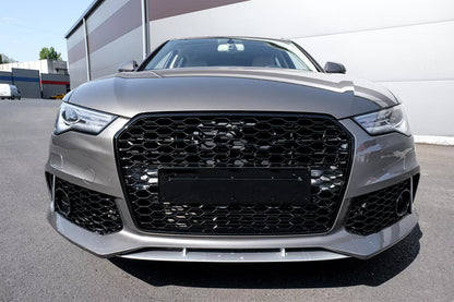 ⭐Paraurti Anteriore per Audi A6 C7 4G Facelift 2015-2018 RS6 Look Con Griglia S⭐
