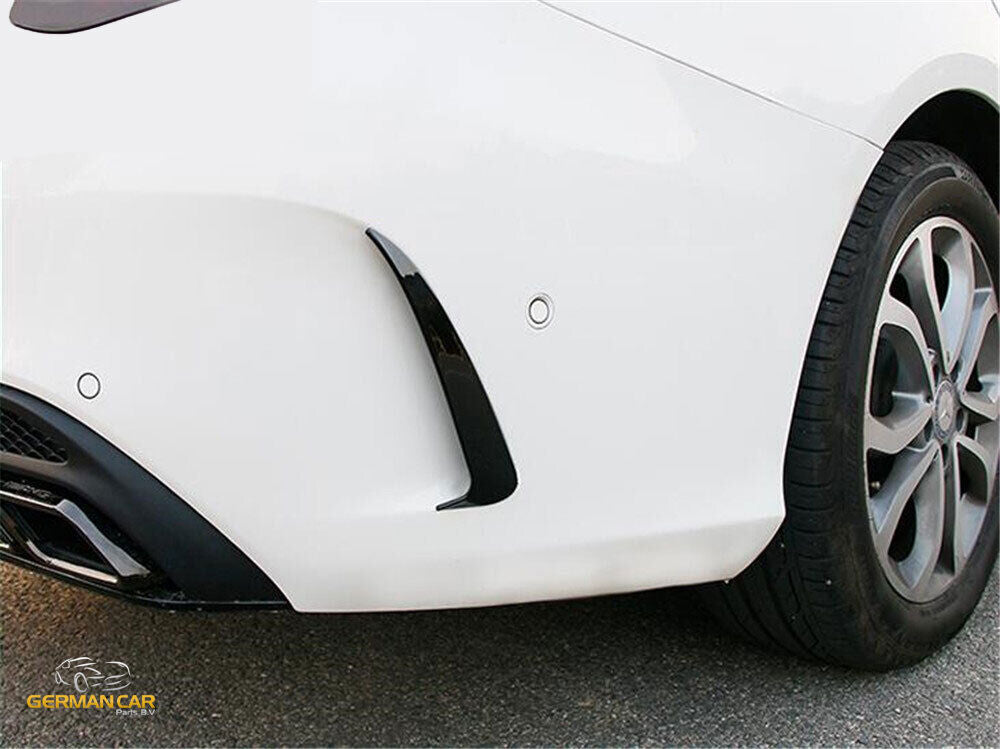 AMG LOOK FLICS AERO FLAPS NERO ADATTO PER MERCEDES W205 CLASSE C AUTOELEGANCERICAMBI