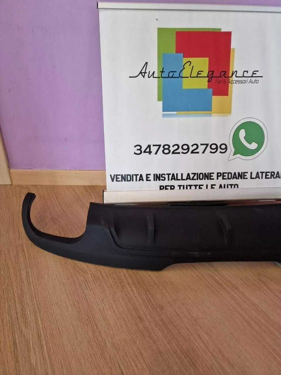 💕0724 DIFFUSORE SOTTO PARAURTI POSTERIORE AUDI TT 8J 2006-2014💕