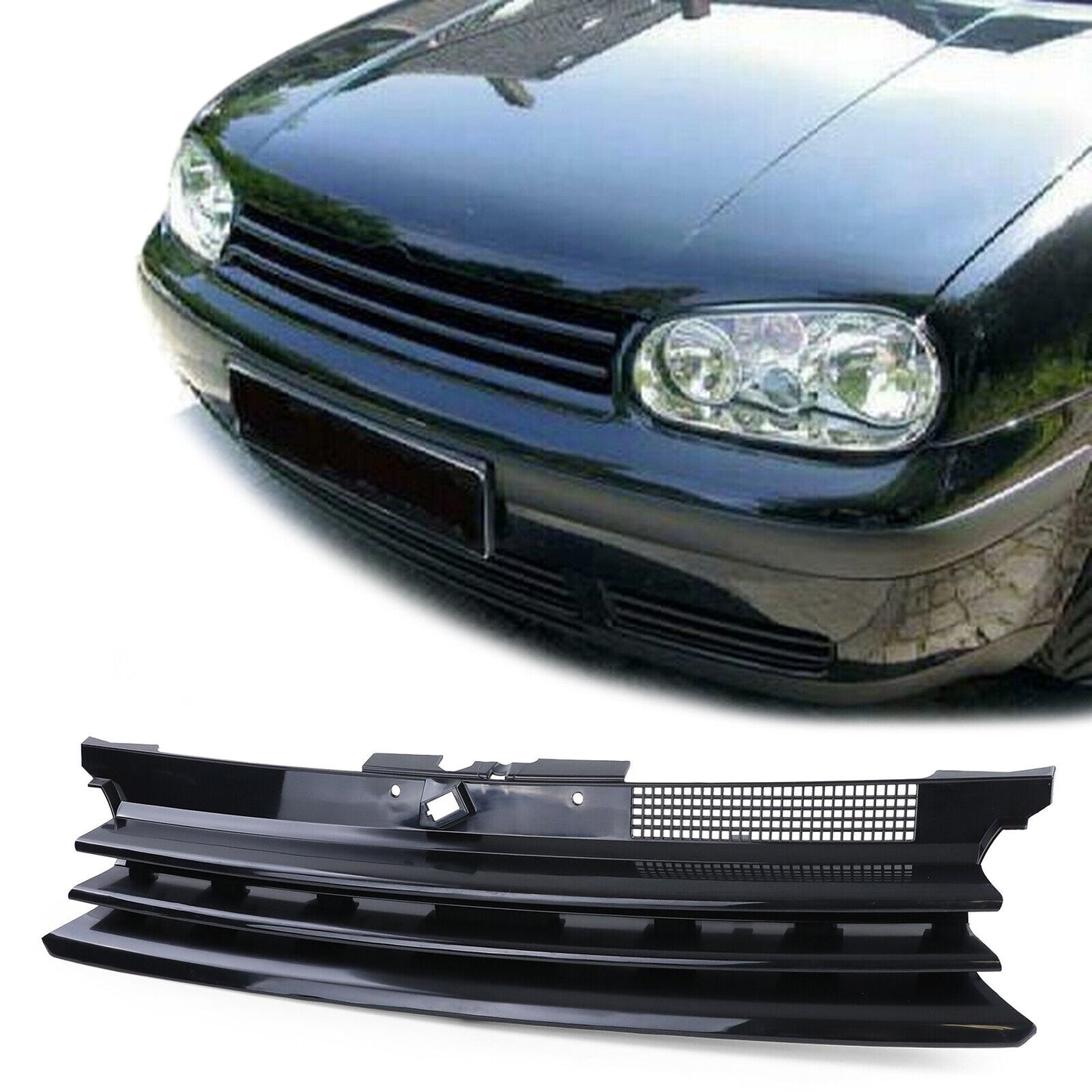 Griglia sportiva Griglia senza emblema aftermarket compatibile con VW Golf 4 97-03