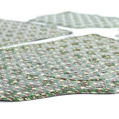 Car Rubber Mats Universal Tape Sheet Military Camouflage Look 