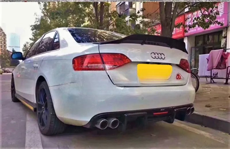 💯Carbon Fiber Rear Spoiler Fit For Audi A4 B8 Sedan 08-16💯 